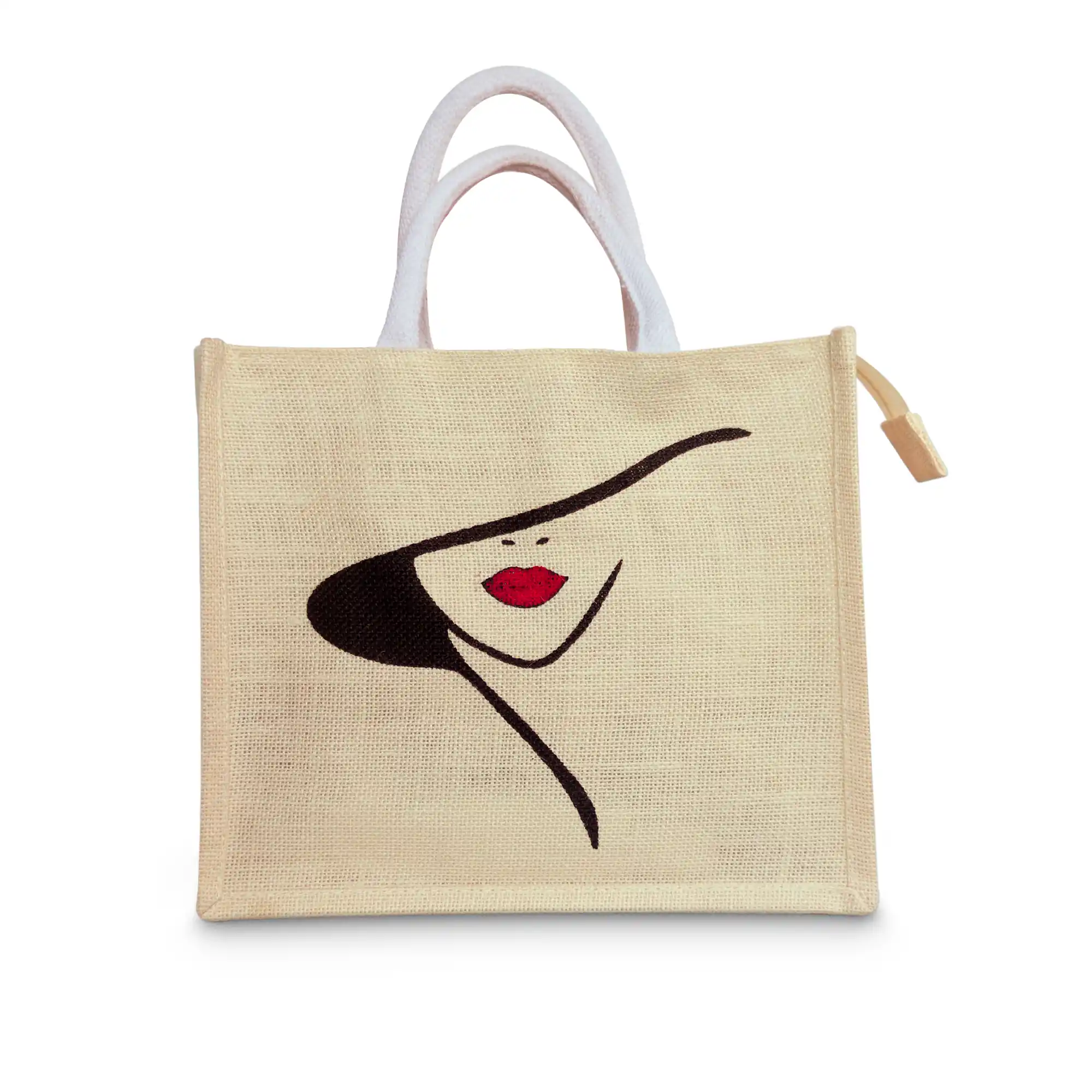 Lilbiya Shoe Art Art Multipurpose Jute Bag 2